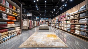 现代风格家居布料陈列展厅