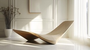 简约现代风格创意休闲躺椅