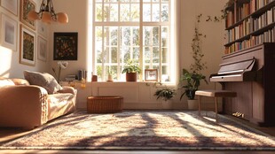 阳光满溢的温馨文艺客厅