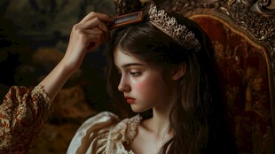 公主梳妆场景 复古氛围感