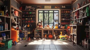 宠物用品店内部温馨场景