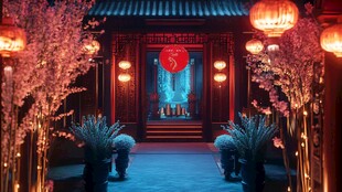 中式古风浪漫婚礼场景