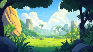 奇幻丛林自然风光