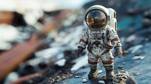 孤独宇航员于荒凉之地