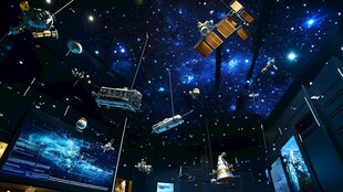 星际探索展品装点梦幻空间