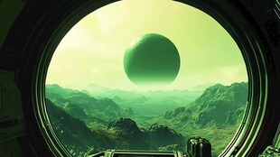 透过舷窗望外星奇景
