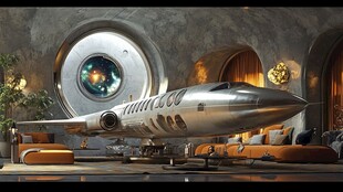 复古飞机风的独特室内空间