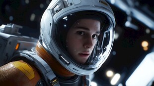 女宇航员的太空探索瞬间