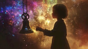 小女孩触碰梦幻之铃