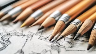 铅笔绘就的创意艺术图景