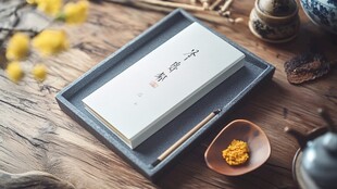 中式古韵书籍与文房雅器