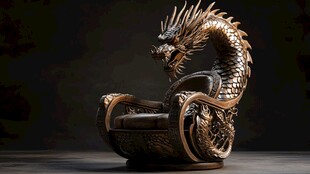 龙形奢华座椅尽显霸气