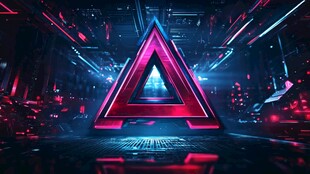 未来感三角科技场景