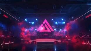 炫酷舞台灯光秀场景