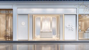 新中式风格珠宝店精致外观