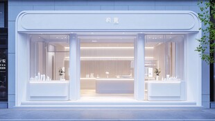 简约现代风的精美店铺外观