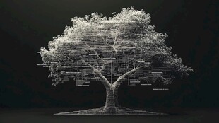 科技感数字树艺术图像