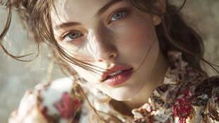 梦幻少女的柔美瞬间