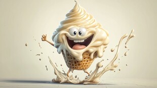 欢乐冰淇淋卡通形象