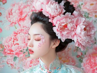 牡丹佳人 尽显古典之美