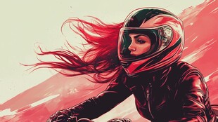 飒爽女骑士的风驰电掣