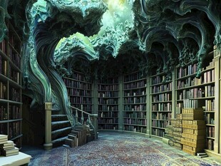 奇幻漩涡图书馆神秘空间