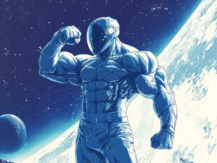 太空肌肉宇航员力量展示