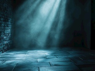 暗室中的神秘光线投射