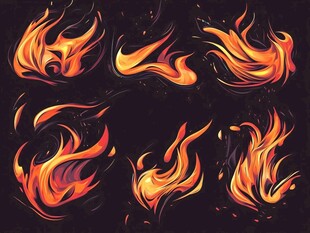 动感火焰图案设计集合