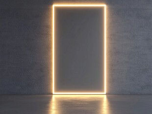 发光门框营造独特氛围