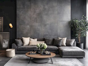 现代简约风客厅舒适一角