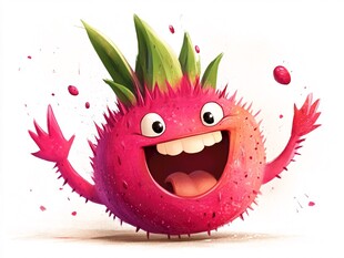 欢乐红毛丹卡通形象