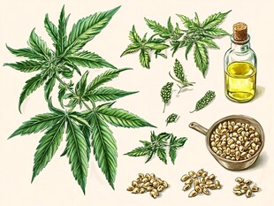 大麻植物及其提取物展示