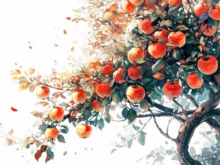 硕果累累的苹果树