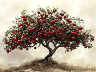 硕果累累的苹果树