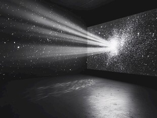 梦幻星空投影室内场景