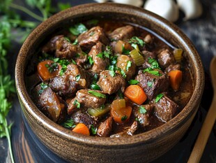 美味牛肉炖菜 色泽诱人