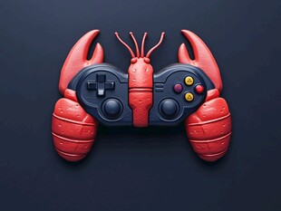 龙虾造型游戏手柄创意设计