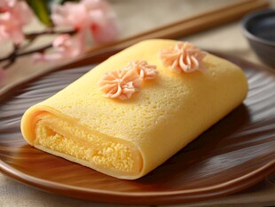 美味日式奶油班戟甜点