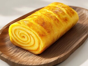 金黄美味的蛋卷