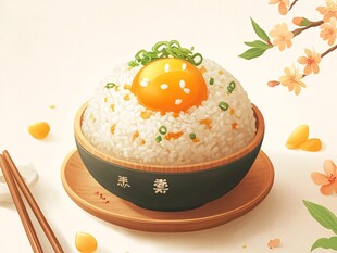 日式蛋松饭 美味视觉盛宴