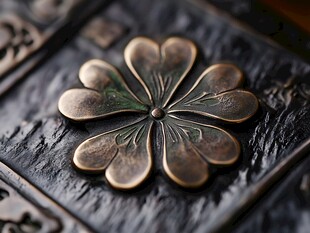 复古金属花朵装饰扣