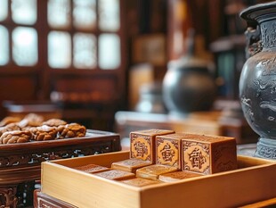 中式糕点与传统摆件之美