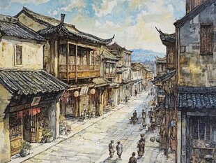 古街风貌 尽显中式韵味