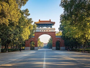 华中农业大学校门风光