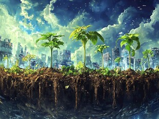 城市之上的新生绿植景观