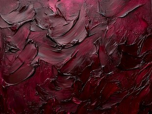 深红立体纹理油画质感