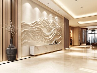 现代简约风酒店大堂设计