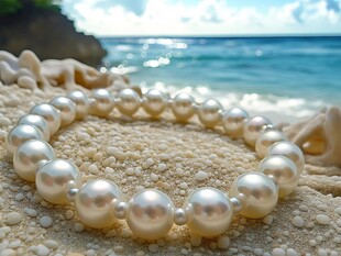 海边珍珠手链 尽显优雅