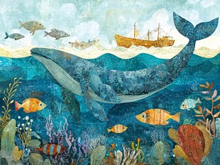 梦幻海底世界与海中巨鲸